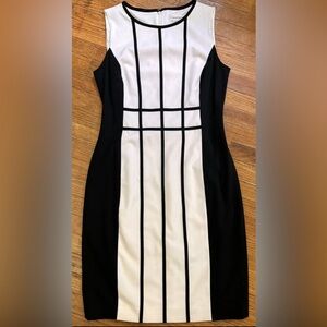 Calvin Klein windowpane dress